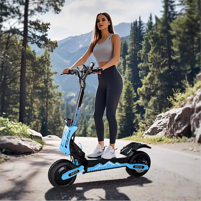 Arwibon Dual Motor 5600W Folding Electric Scooter For Adults