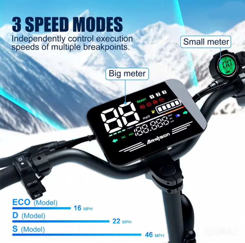 Arwibon Dual Motor 5600W Folding Electric Scooter For Adults