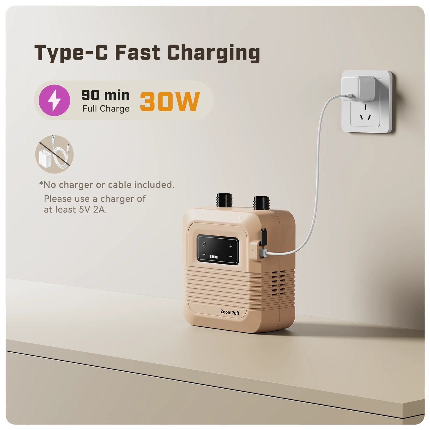 Zoompuff D27PRO Electric SUP Air Pump With Rechargeable Battery