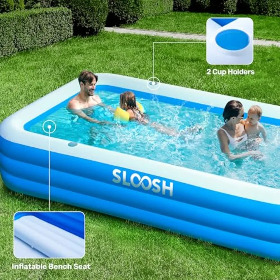 Durable Inflatable Above Ground Pool For Adults With Seats