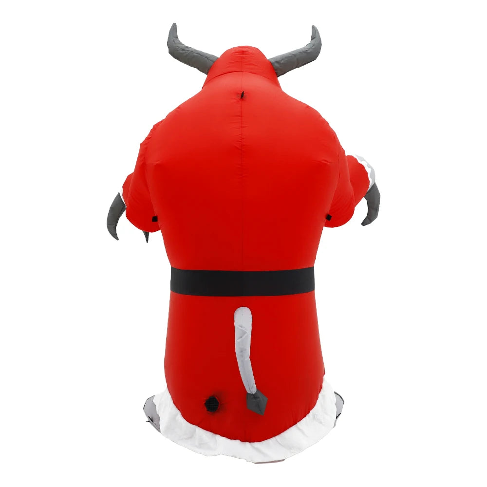 Inflatable Christmas Devil Ornament Mascot For Holiday Parties
