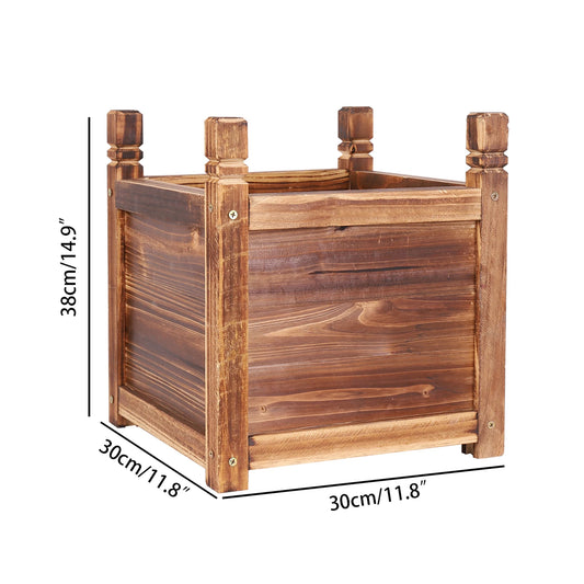 Wooden Raised Garden Bed Planter For Indoor And Outdoor Use