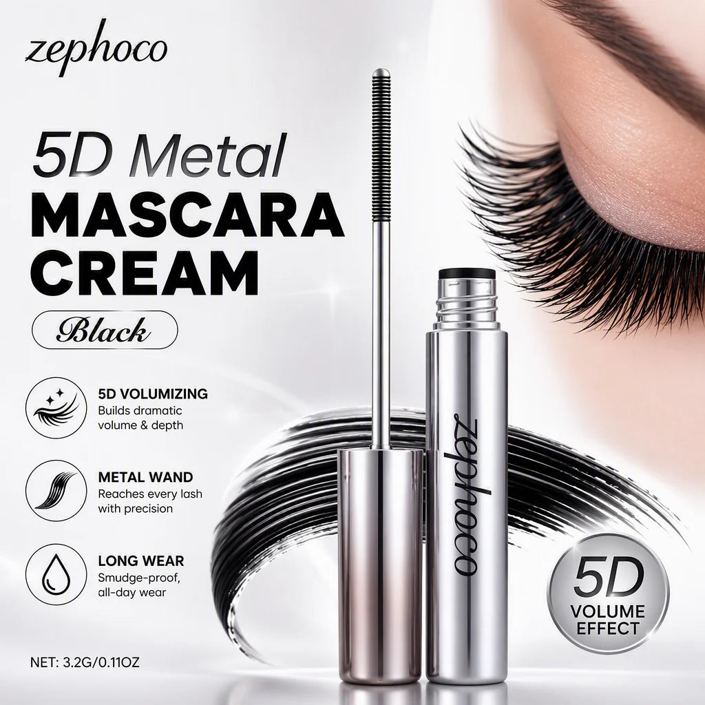 Volumizing Waterproof Mascara For Long Lasting Curl And Lash Length