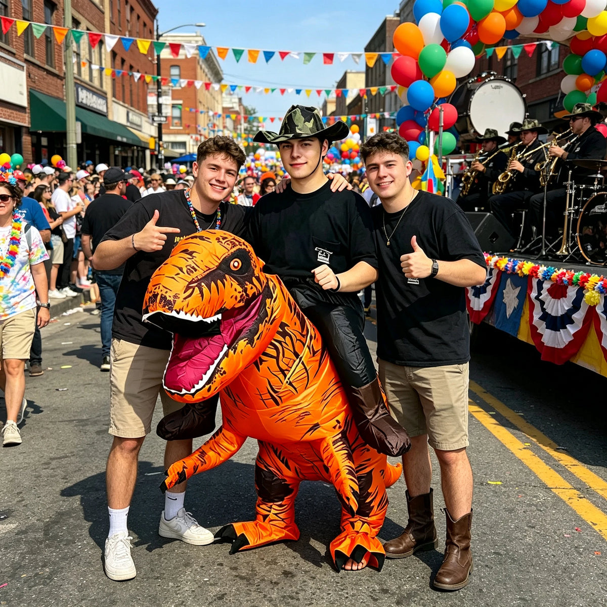 Inflatable Tyrannosaurus Rex Dinosaur Costume For Adult Cosplay