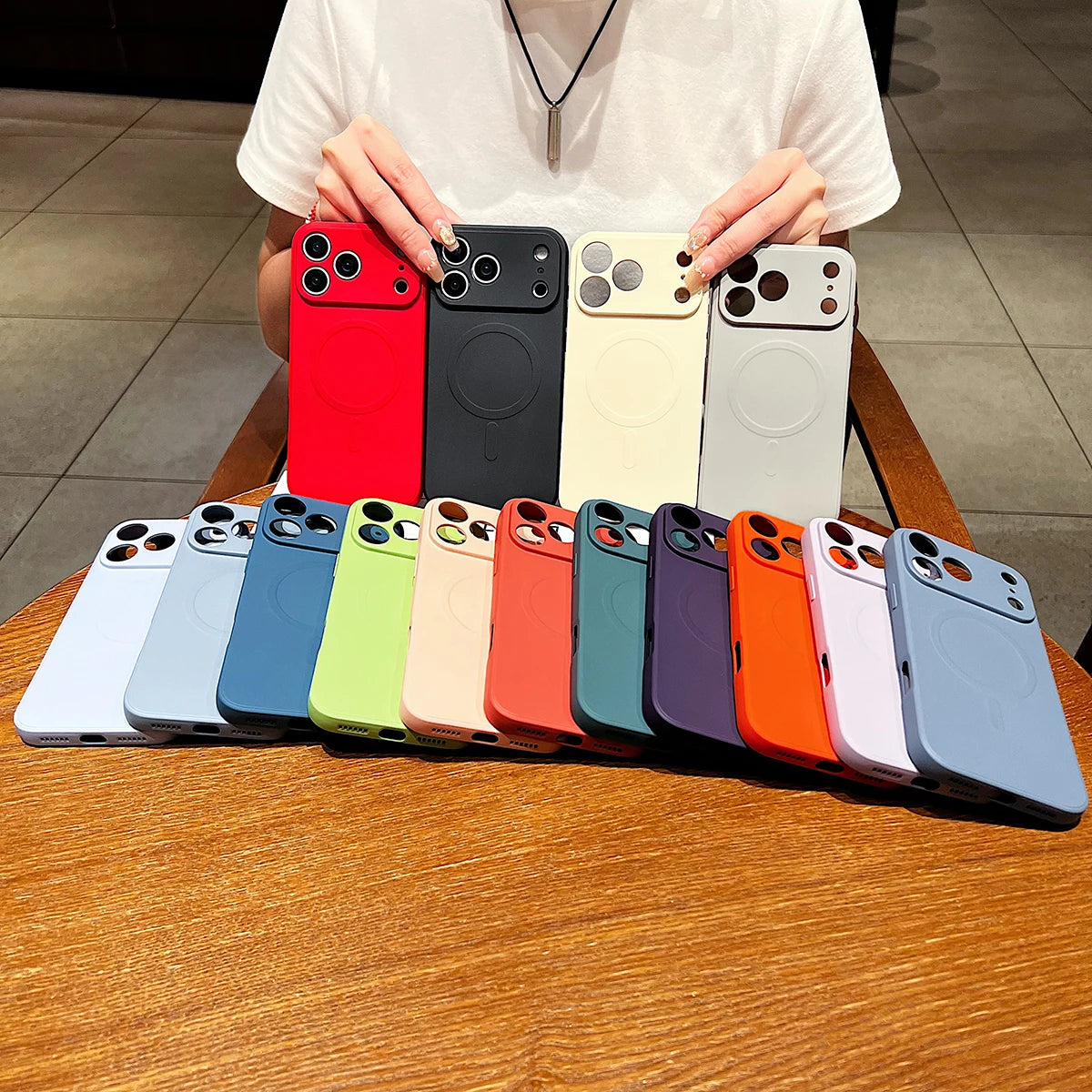 Licoers iPhone 17 Air Magnetic Liquid Silicone Case