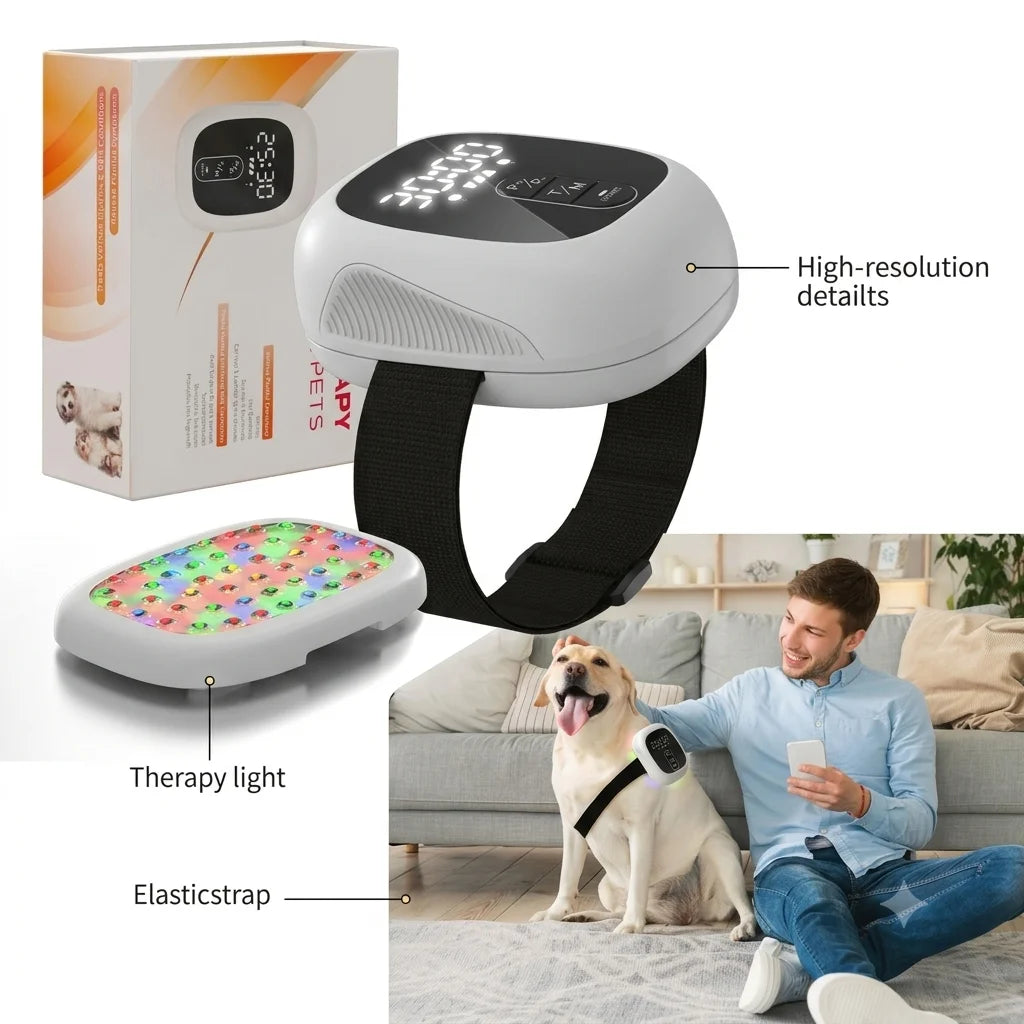 Pet Red Light Therapy Device For Dogs And Cats Wearable