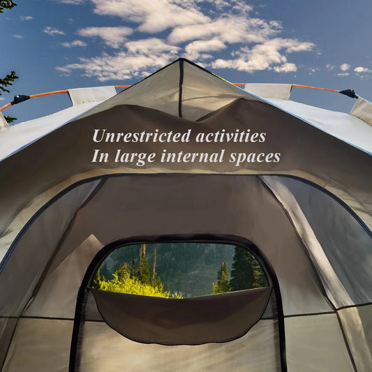 Pakicetus Outdoor Automatic Quick Opening Rainproof Tent Two Doors