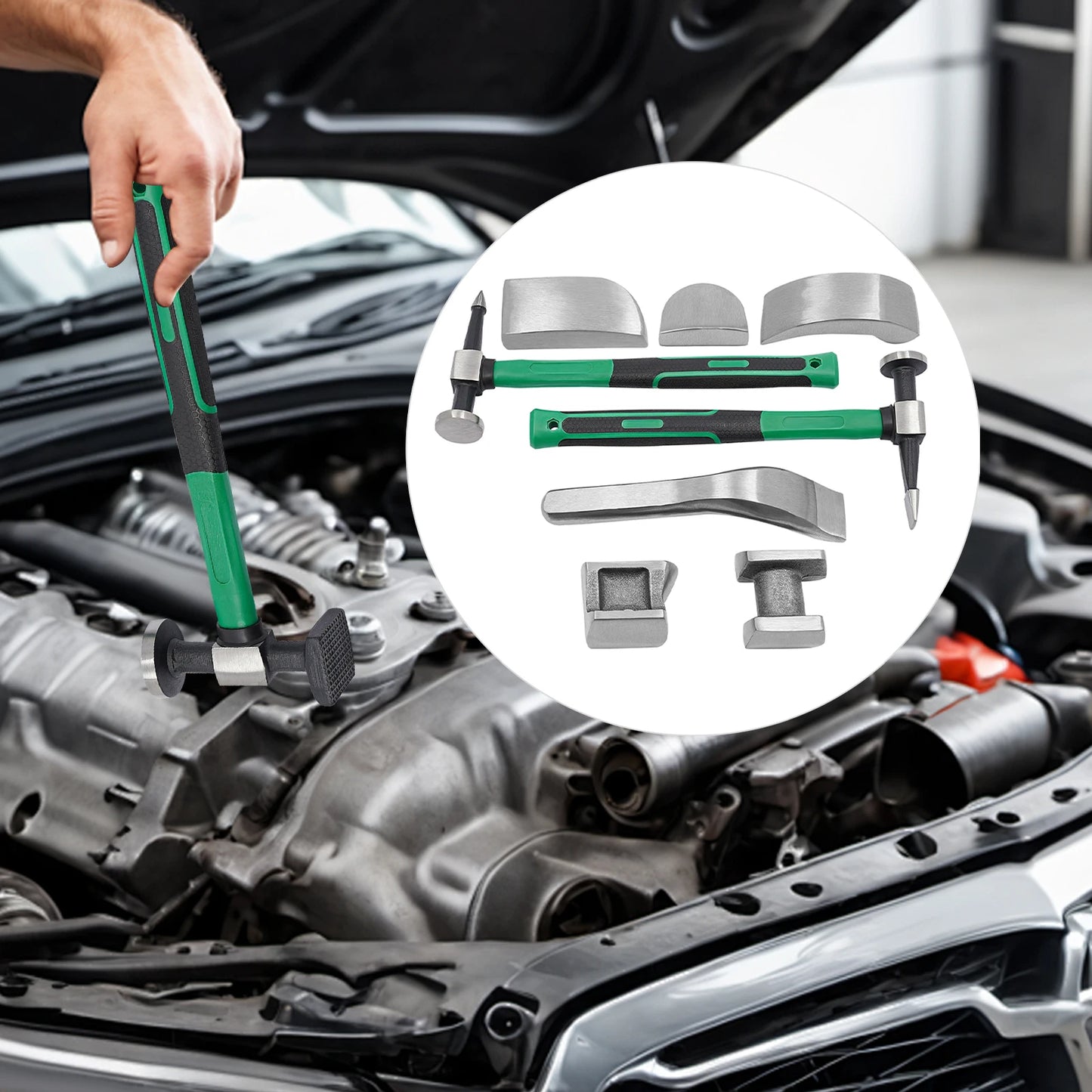 Bymaocar Car Dent Repair Kit With Steel Puller Tools