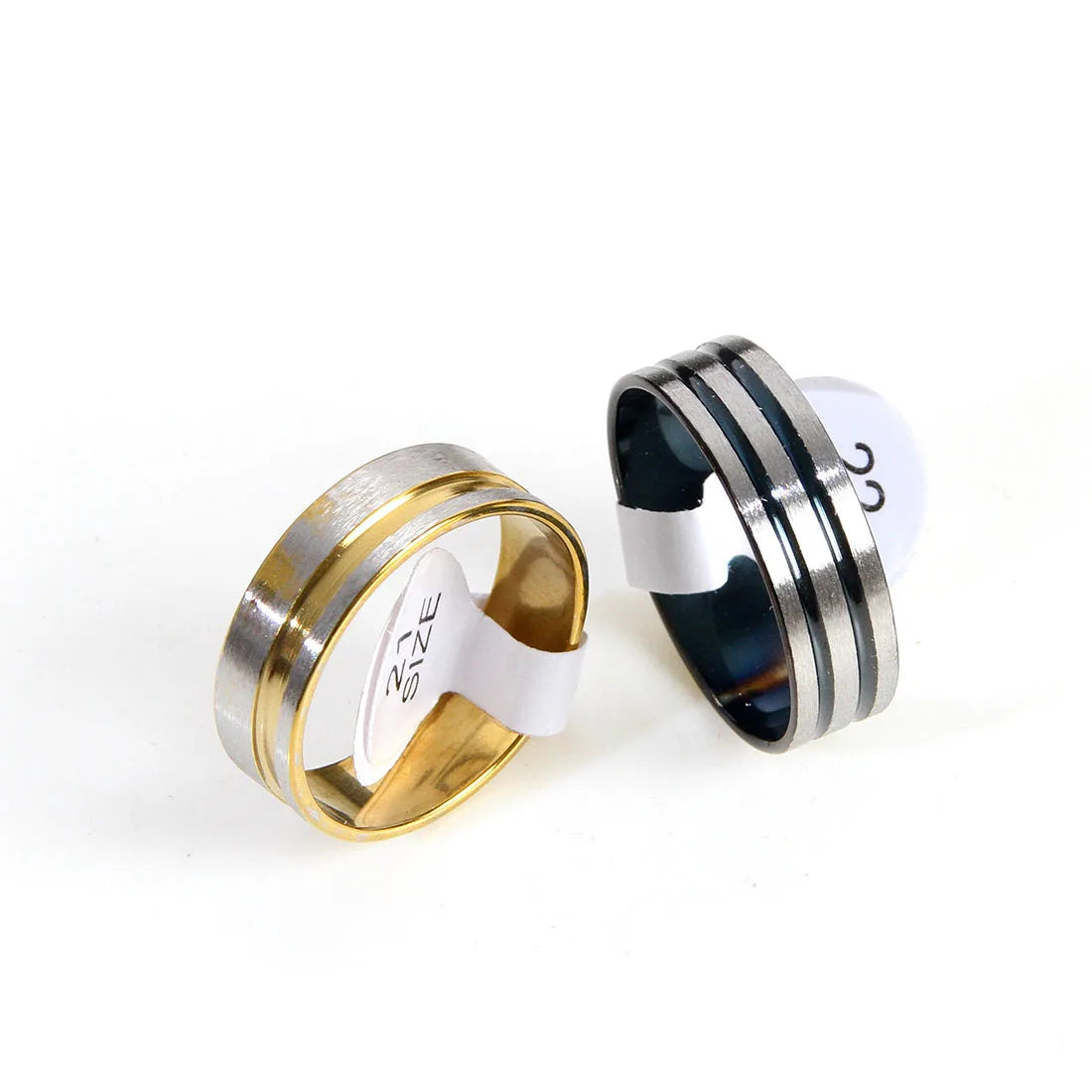 Stainless Steel Ring Set 100 Pcs Unisex Mixed Styles