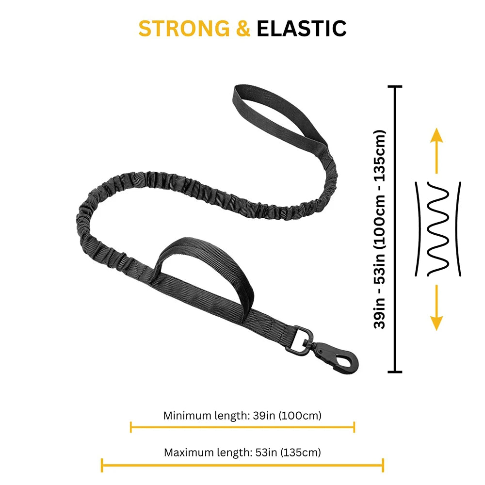 Durable Tactical Dog Harness And Leash Set No Pull For Large Dogs