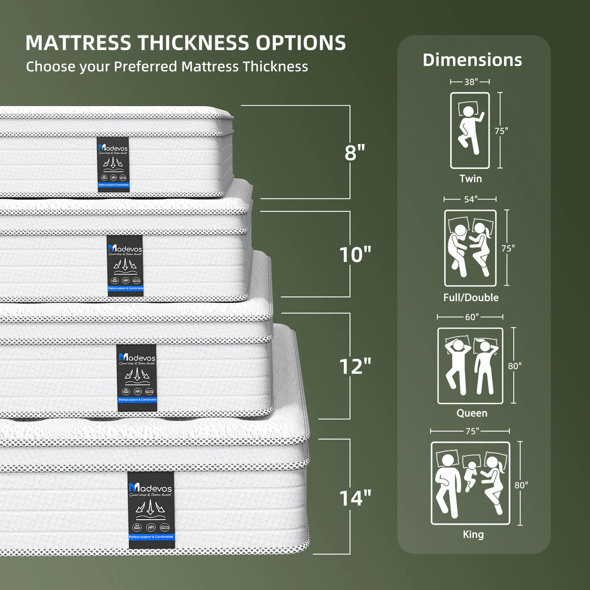 Carebody Medium Firm Hybrid Mattress With Pocket Springs