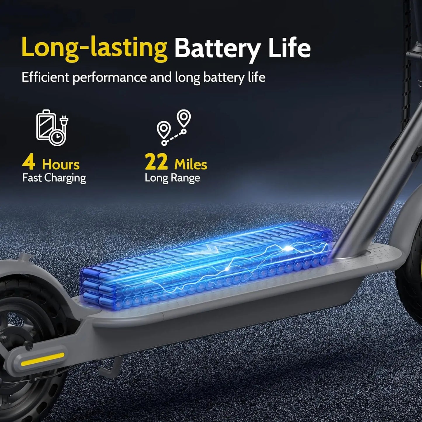 Aovopro T5 350W Foldable Electric Scooter 19Mph App 22Mile Range