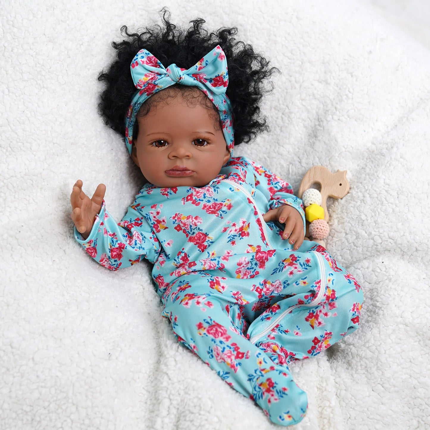 Risbecko Reborn Baby Doll Soft Touch 3D Paint Collectible
