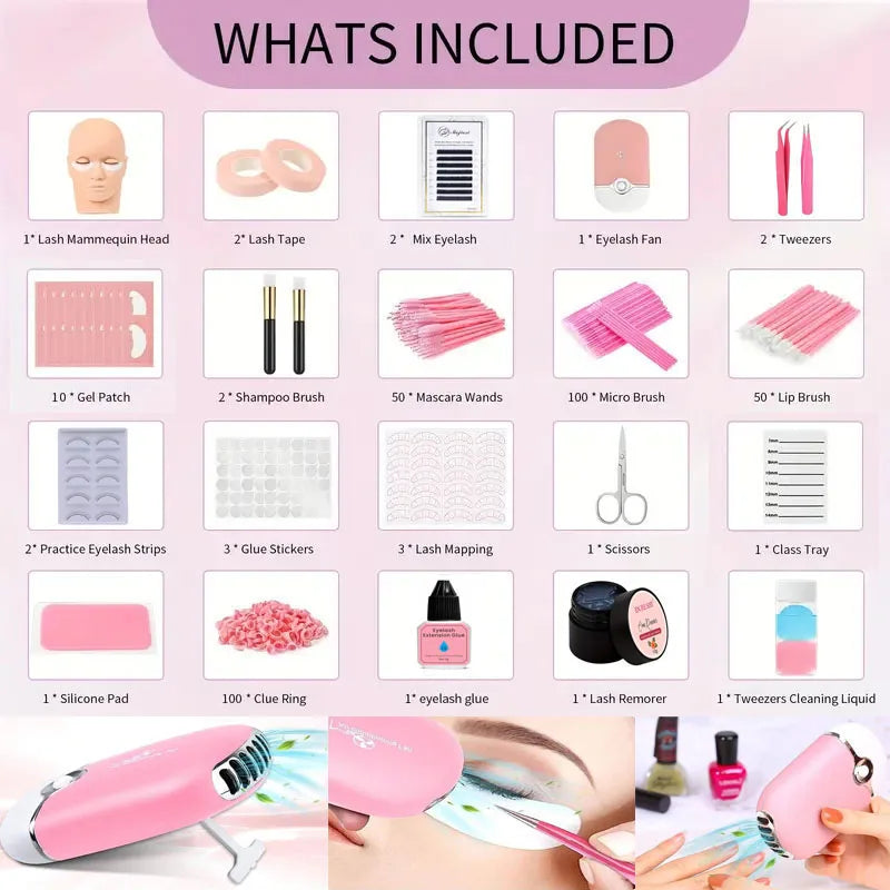 Professional Eyelash Extension Practice Kit for Beginner Artists