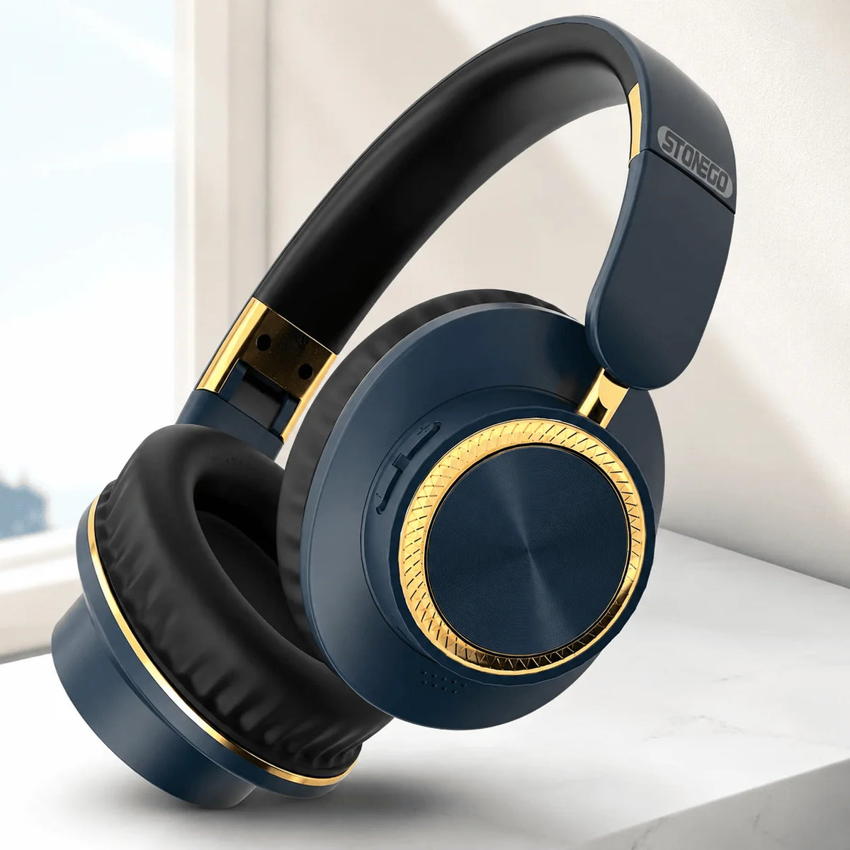 Stonego Foldable Bluetooth Headphones Featuring HiFi Stereo Sound And Comfort