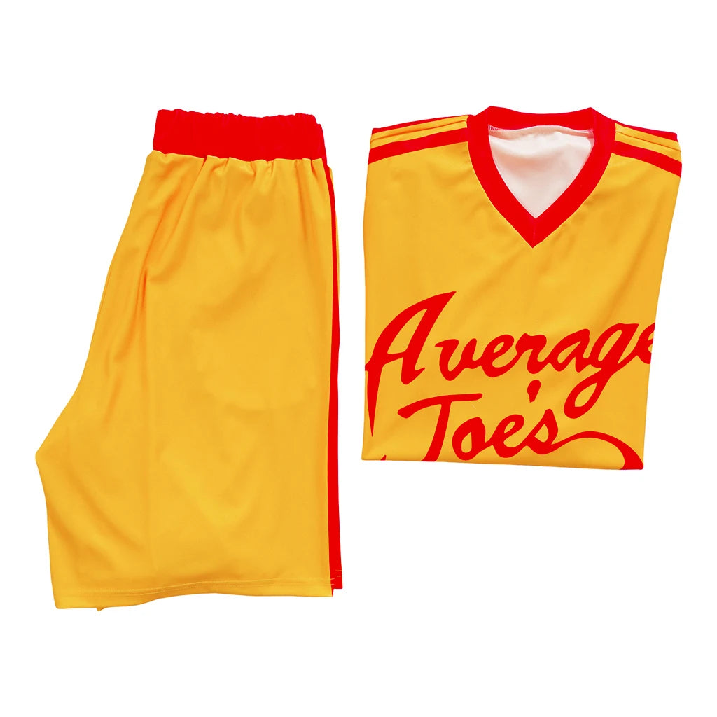 Dodgeball Average Joe Costume Jersey Set Cosplay Halloween Outfit