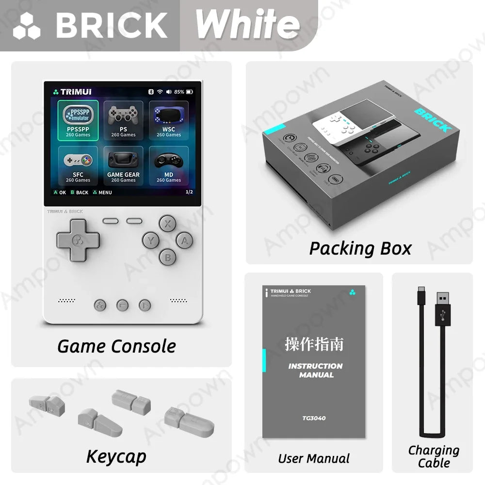 Trimui Brick Mini Retro Handheld Console Gaming Emulator