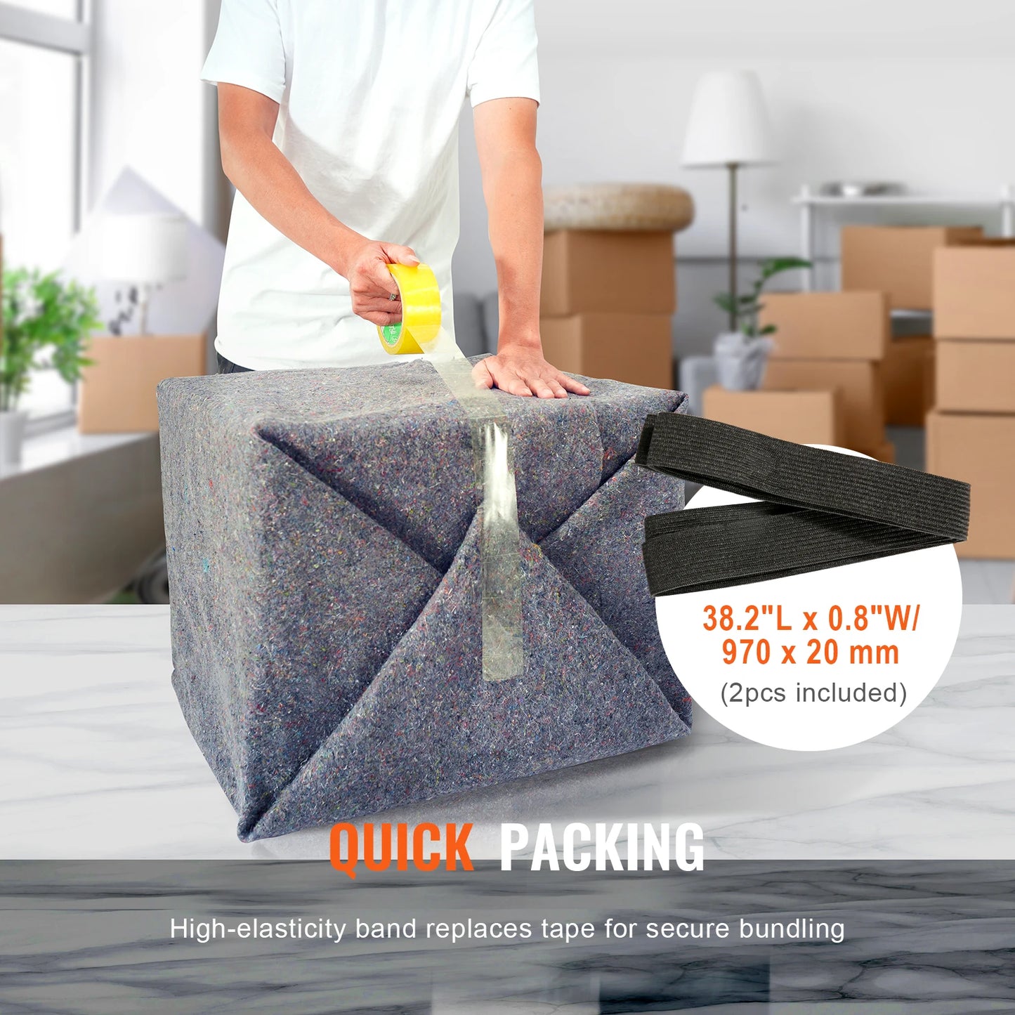 SucceBuy Recycled Cotton Heavy Duty Moving Blankets