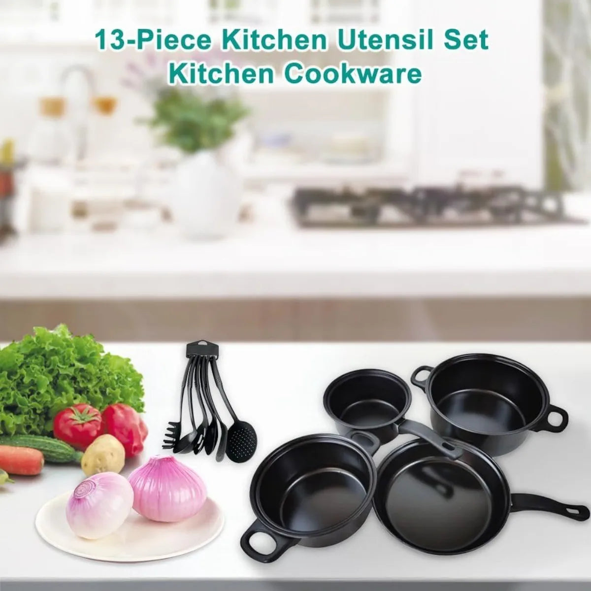COBASPORT Nonstick Pots And Pans Set For Induction Cooking