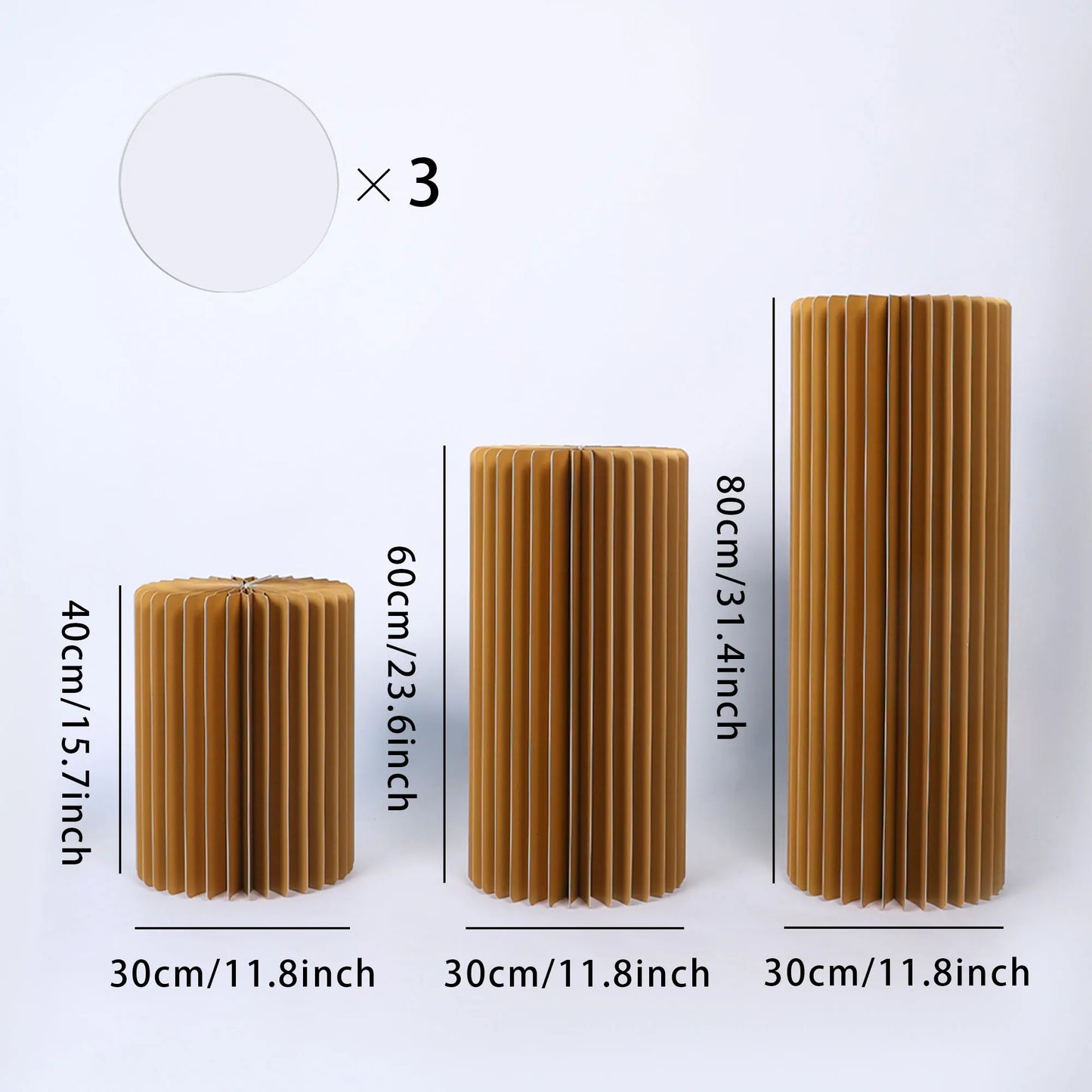 Round Pedestal Dessert Stand for Wedding Centerpieces and Vases
