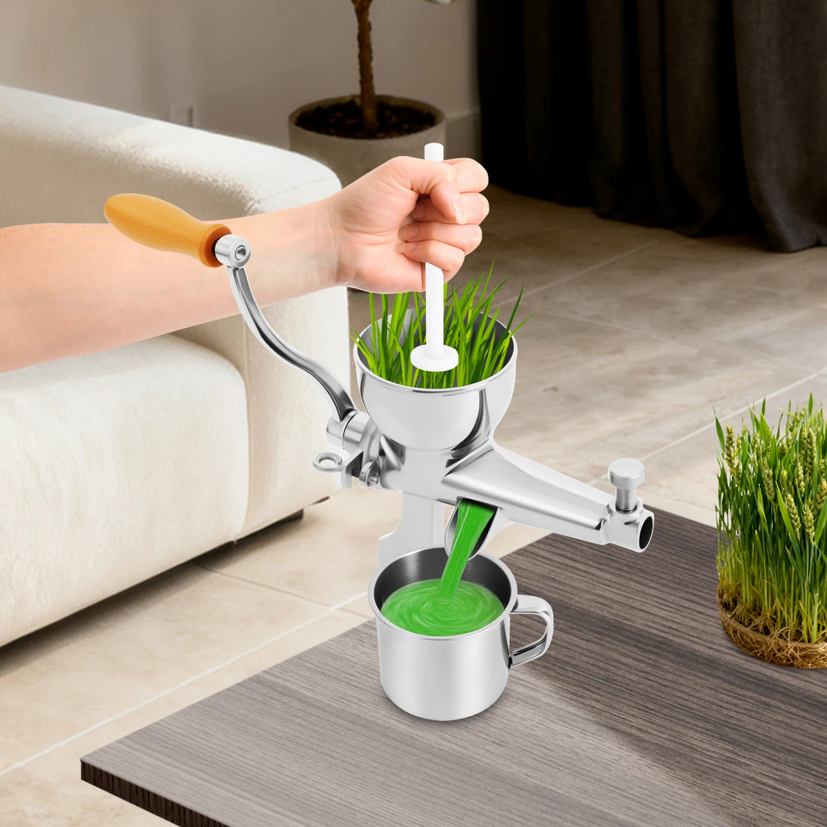 Bymaocar 304 Stainless Steel Manual Fruit And Vegetable Juicer